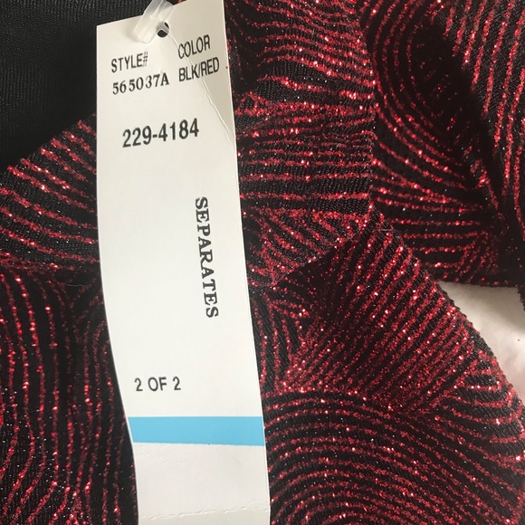 SALE!! Sparkly Red Camisole w/Matching Jacket!! - Picture 8 of 8